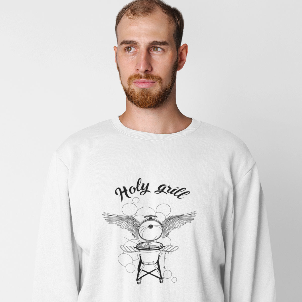 White Sweatshirt Holy grill