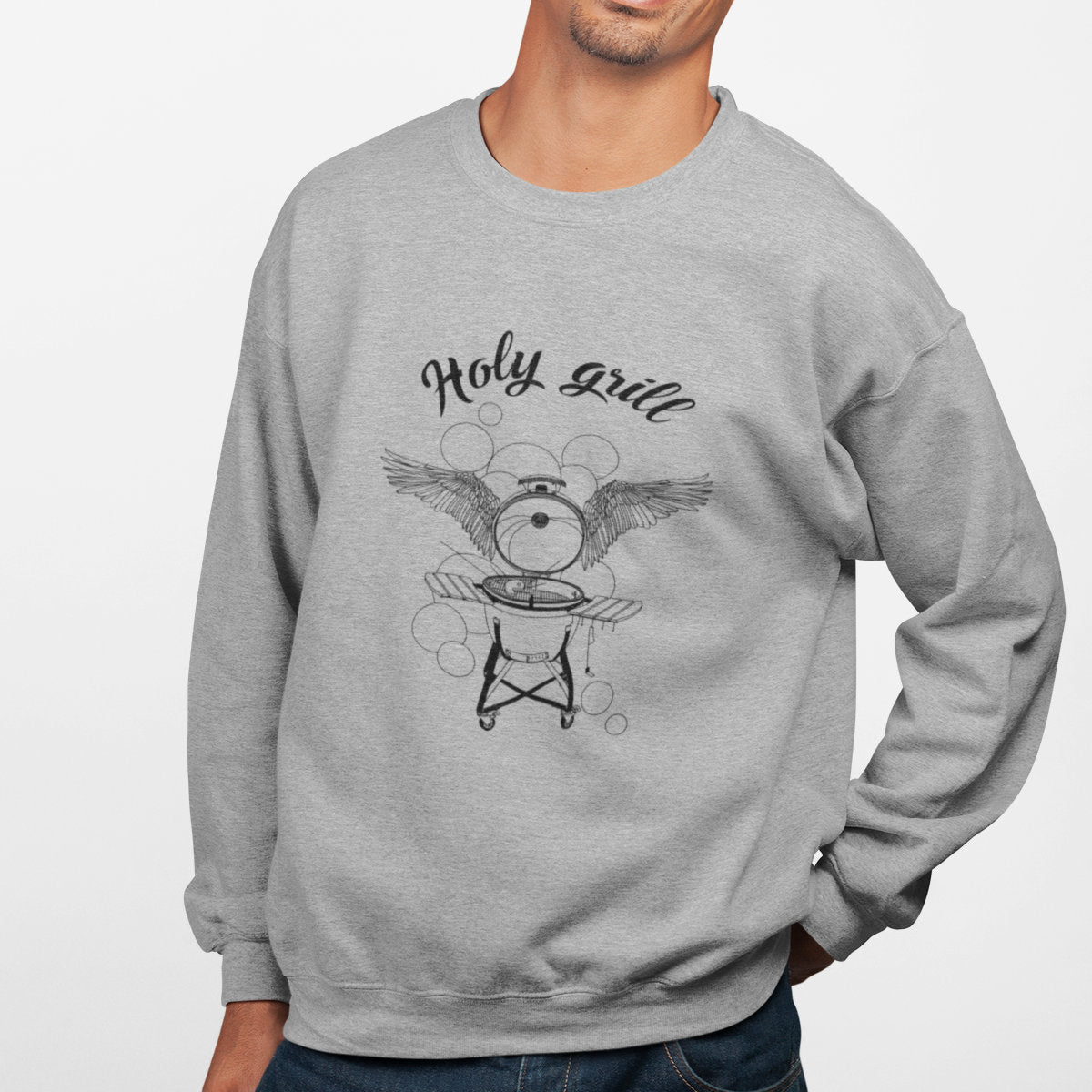 Melange grey Sweatshirt Holy grill
