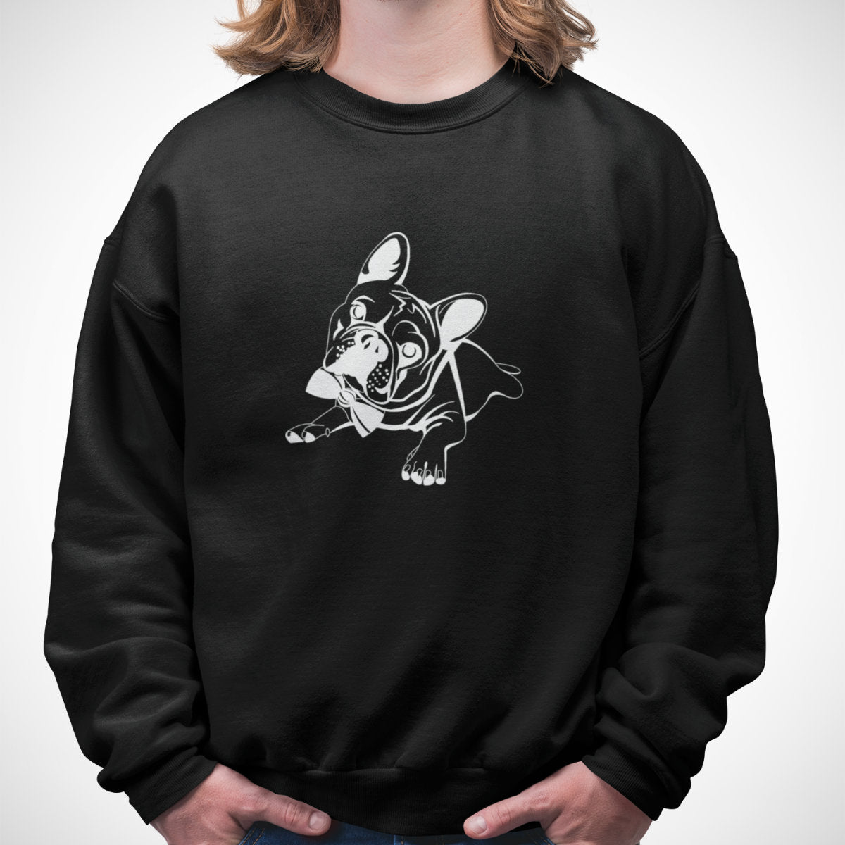 Black Sweatshirt French bulldog