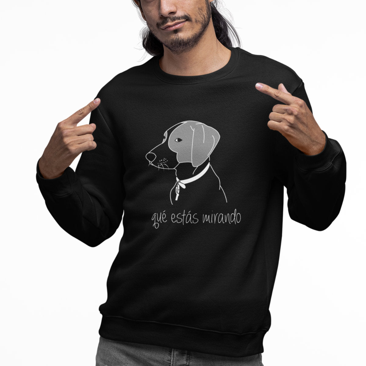 Black Sweatshirt Why are you staring at me?