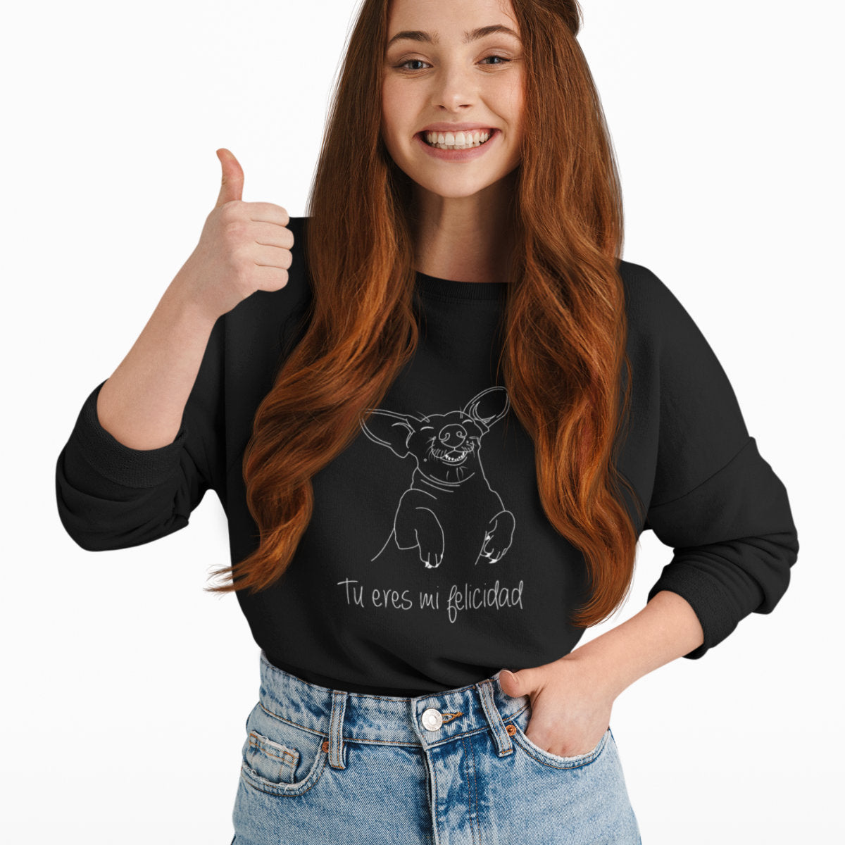 Black Sweatshirt You are my happiness