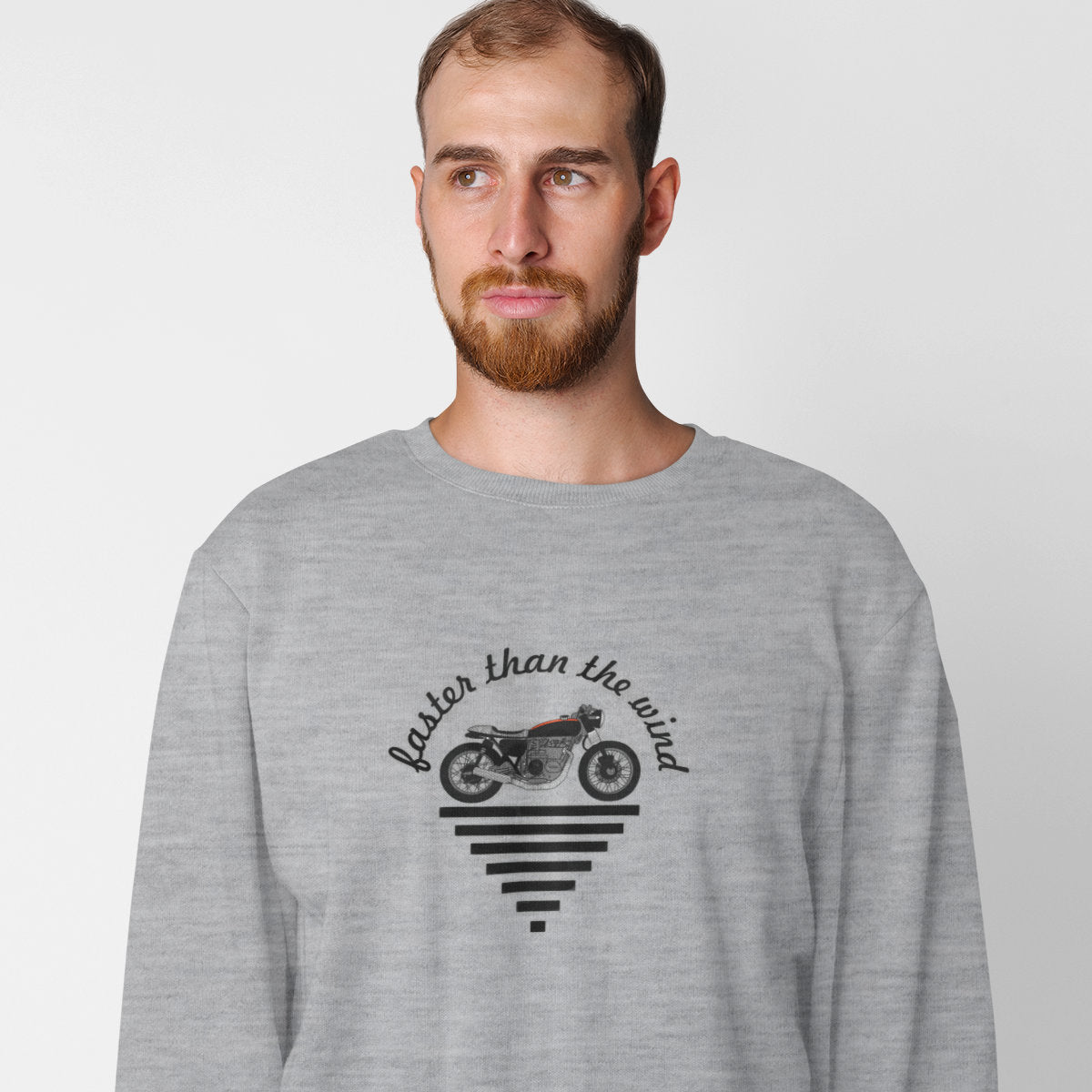 Melange grey Sweatshirt Faster than the wind