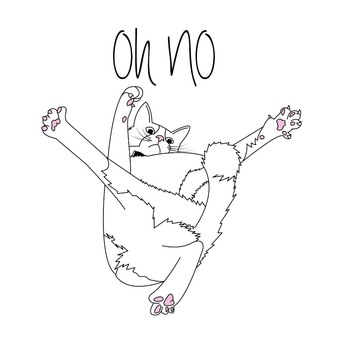 White Sweatshirt Oh no