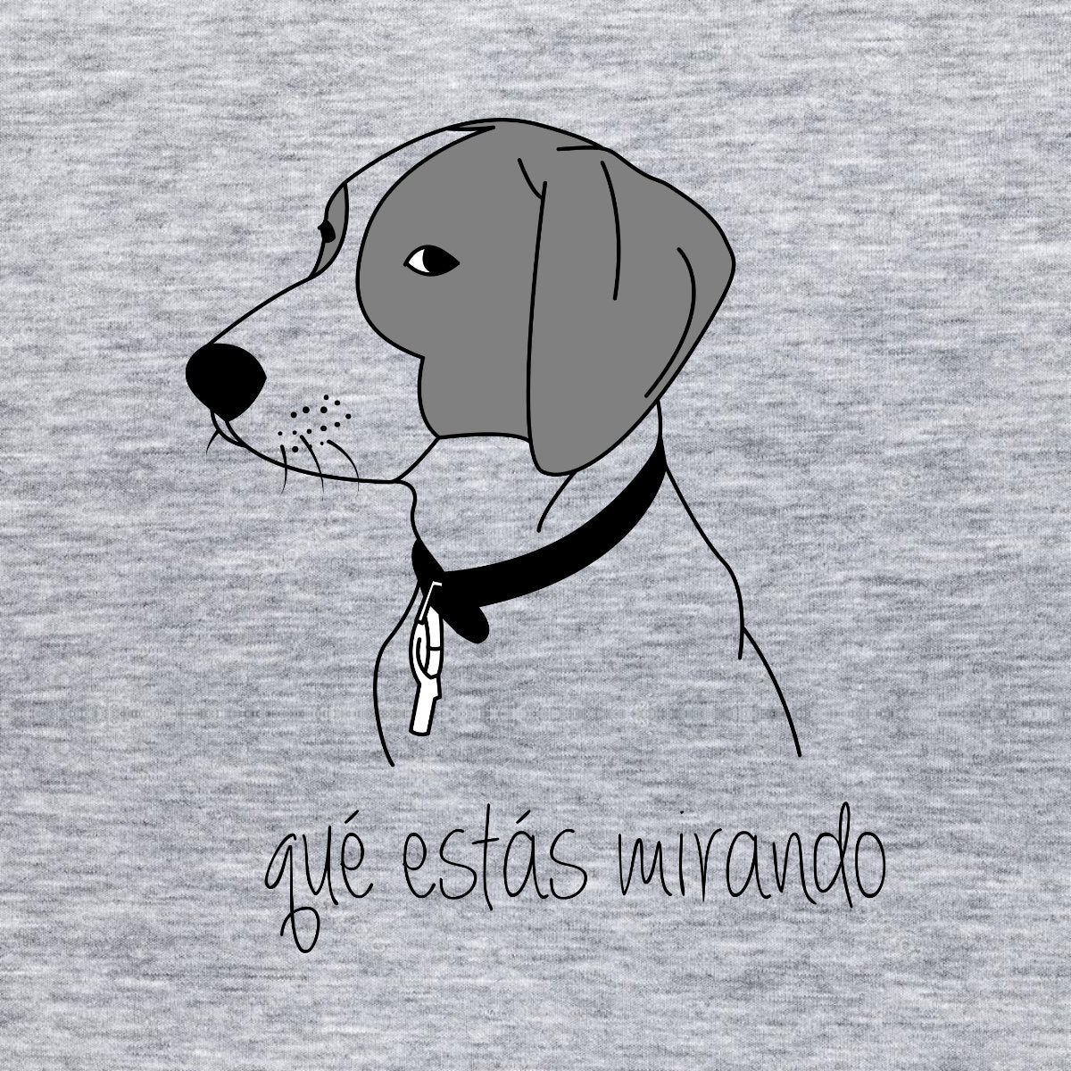 Melange grey Sweatshirt Why are you staring at me?