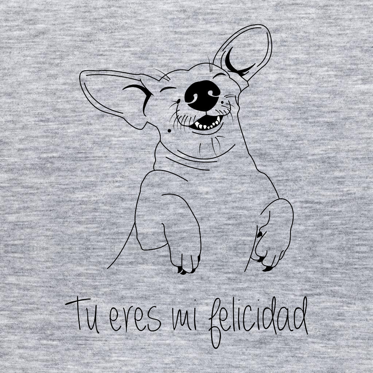 Melange grey Sweatshirt You are my happiness